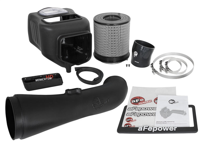 aFe Momentum HD Pro DRY S 2017 GM Diesel Trucks V8-6.6L Cold Air Intake System - eliteracefab.com