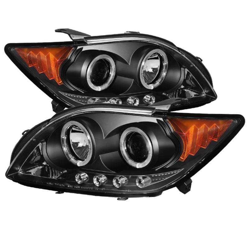 Spyder Scion TC 08-10 Projector Headlights LED Halo -Replaceable LEDs Blk PRO-YD-TTC08-HL-BK - eliteracefab.com