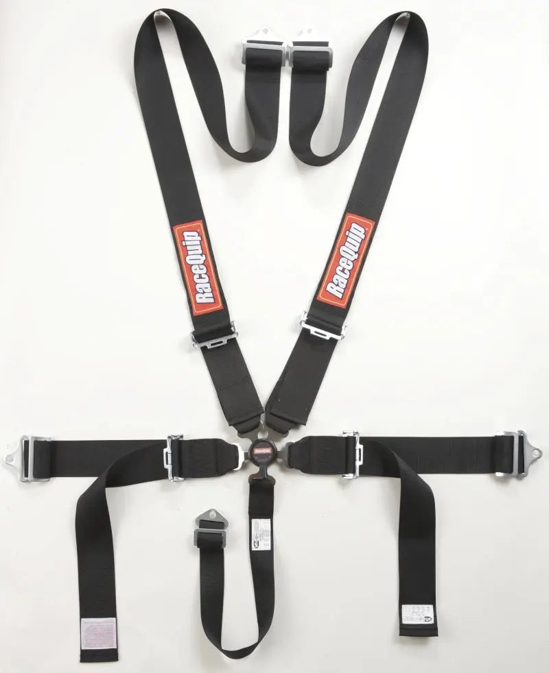 RaceQuip Black SFI CAMLOCK 5pt PD Lap Seat Belt - eliteracefab.com