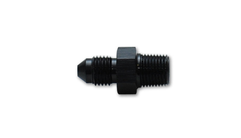 Vibrant Performance Straight Adapter Fitting, -3AN x 3/8in NPT, AN/NPT/ORB Performance Fluid Plumbing, for Performance Automotive Builds - Part 10132