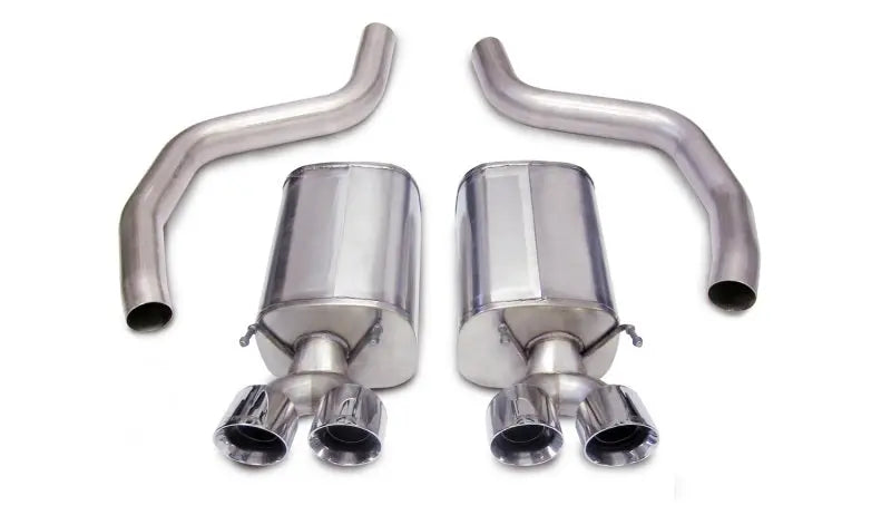 Corsa 06-13 Chevrolet Corvette C6 Z06 7.0L V8 Polished Sport Axle-Back Exhaust - eliteracefab.com