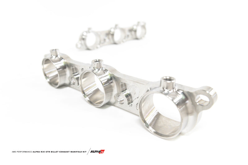 AMS Performance 2009+ Nissan R35 GT-R Billet Exhaust Manifold Flange Kit AMS