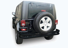 Load image into Gallery viewer, Rampage 2007-2018 Jeep Wrangler(JK) Double Tube Rear Bumper - Black - eliteracefab.com