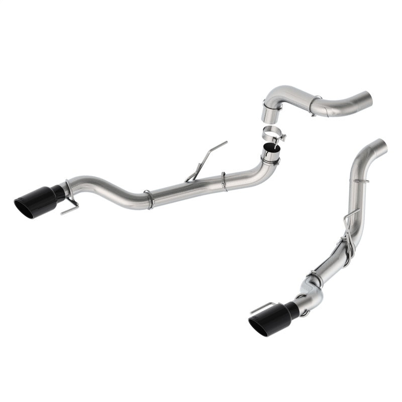 Ford Racing 21-23 F-150 Bumper Exit Tail-Pipes Black W/ Chrome Tips Ford Racing