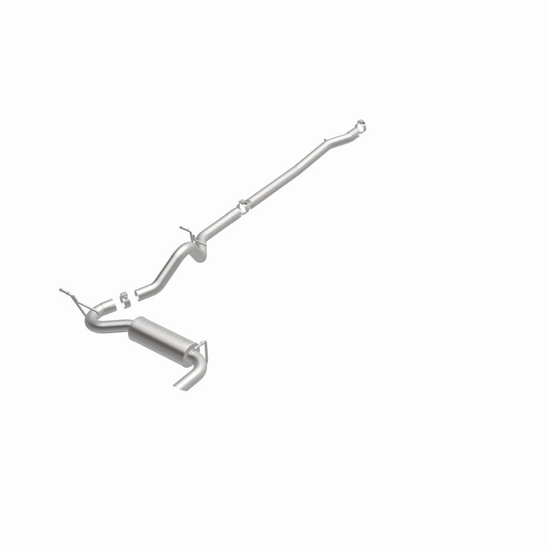 MagnaFlow 12-14 Jeep Wrangler 4dr Single Straight Rear P/S Exit Stainless C/B Performance Exhaust Magnaflow