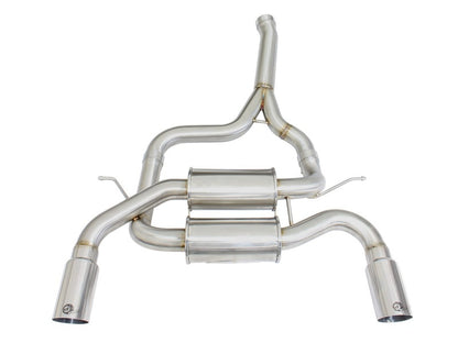 aFe MACHForce XP SS-304 Polish Tip 2.5in Dia Axle Back Exhaust 12-15 BMW 335i (F30) 3.0L (t) aFe