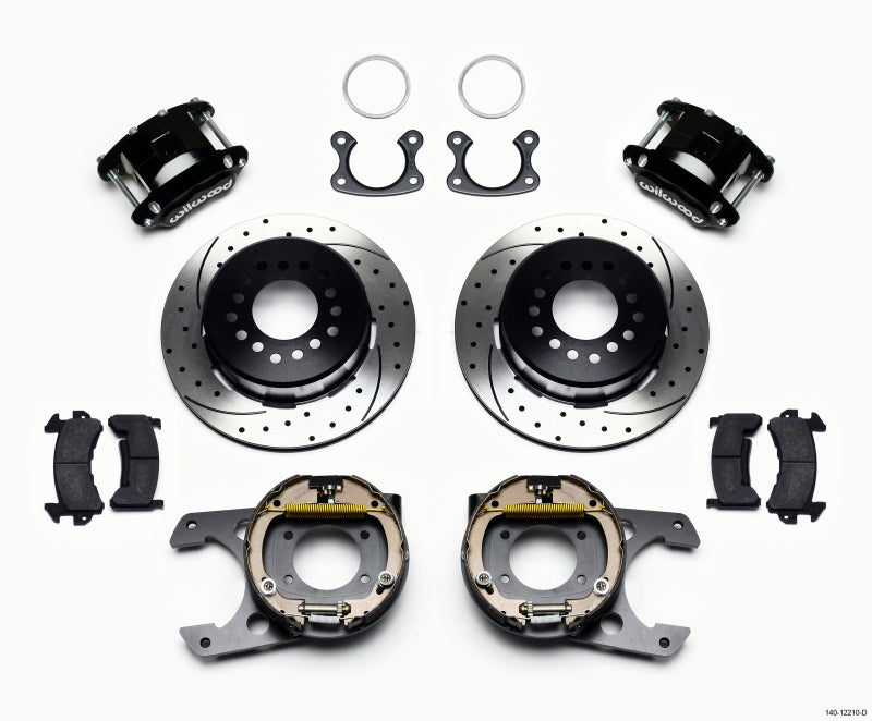 Wilwood D154 P/S Park Brake Kit Drilled Small Ford 2.66in Offset Wilwood