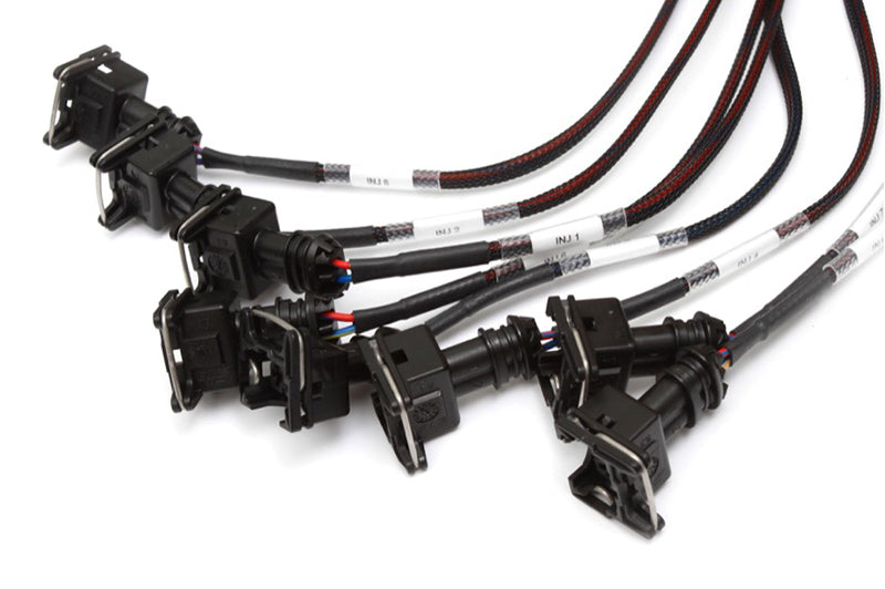 Haltech V8 Big/Small Block GM/Ford/Chrysler Elite 2000/2500 Terminated Harness w/EV1 Inj Connectors