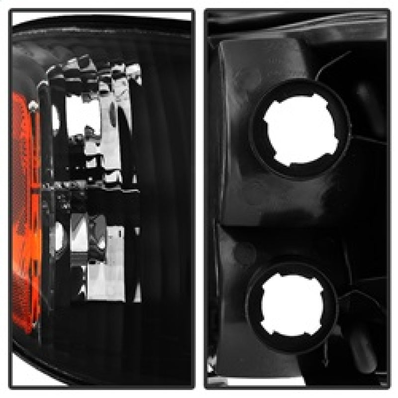 Xtune Toyota Tundra Double Cab 05-06 OEM Style Headlights & Corner Lights Black HD-JH-TTUN05-AM-BK - eliteracefab.com