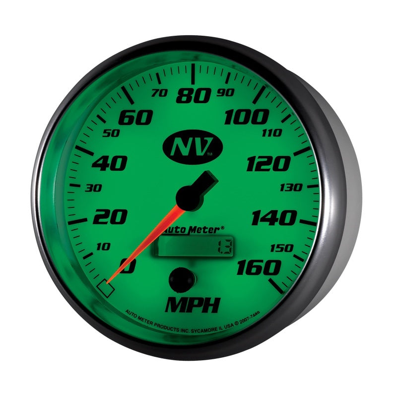 AutoMeter Gauge Speedometer 5in. 160MPH Elec. Programmable NV 7489