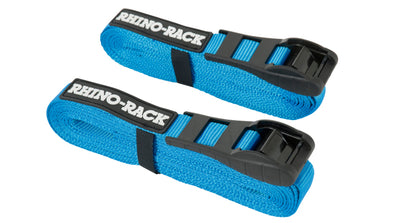 Rhino-Rack Rapid Tie Down Straps w/Buckle Protector - 5.5m/18ft - Pair - RTD55P