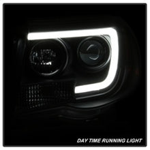 Load image into Gallery viewer, Spyder Toyota Tacoma 05-11 Projector Headlights - Light Bar DRL - Black PRO-YD-TT05V2-LB-BK - eliteracefab.com