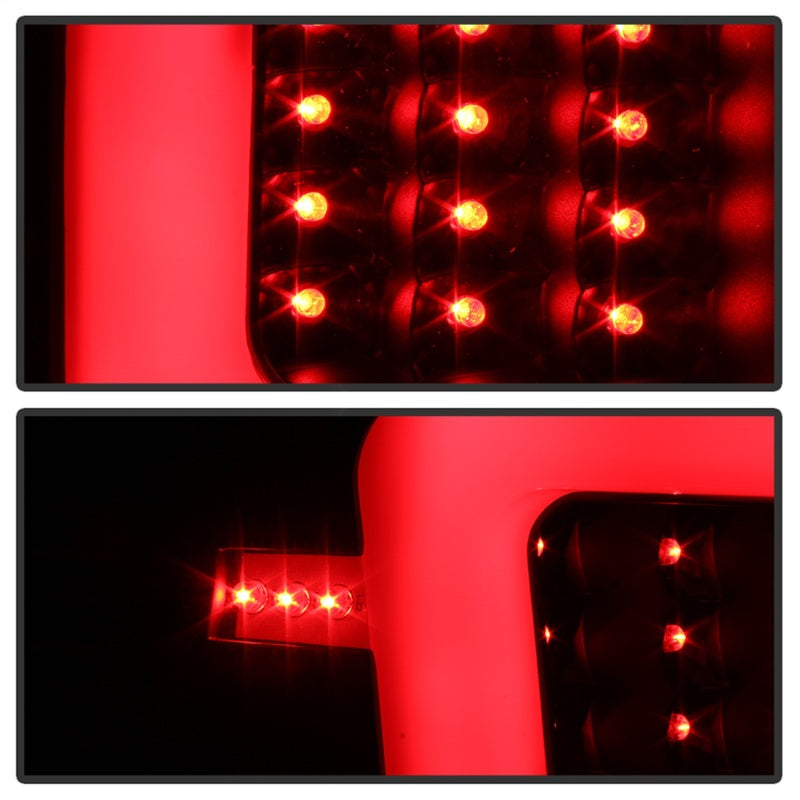 xTune 04-15 Nissan Titan Light Bar LED Tail Lights - Black (ALT-ON-NTI04-LBLED-BK) - eliteracefab.com