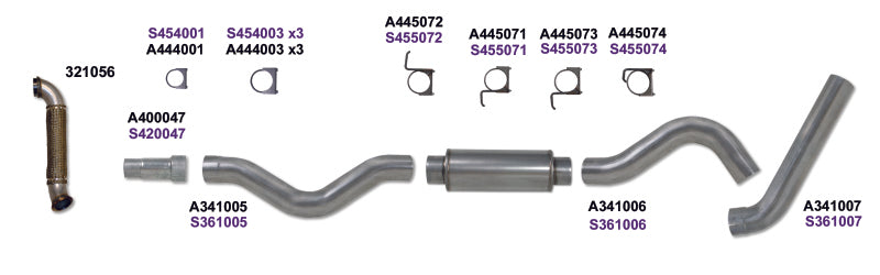 Diamond Eye KIT 5in CBSGL w/ TDP AL 06-07 Chevy/GMC 6.6L Duramax 2500/3500 Diamond Eye Performance