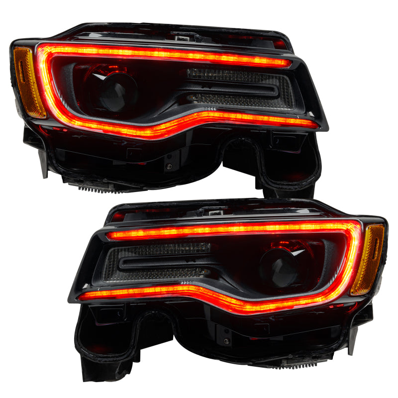 Oracle 14-21 Jeep Grand Cherokee Dynamic Headlight DRL Upgrade Kit - ColorSHIFT - Dynamic - eliteracefab.com