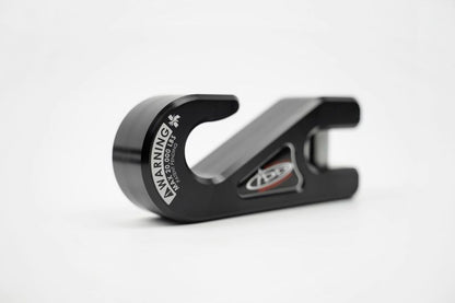 Addictive Desert Designs 1-5/16in Winch Fairlead Plate w/ Recessed Round End Hook - Black - eliteracefab.com