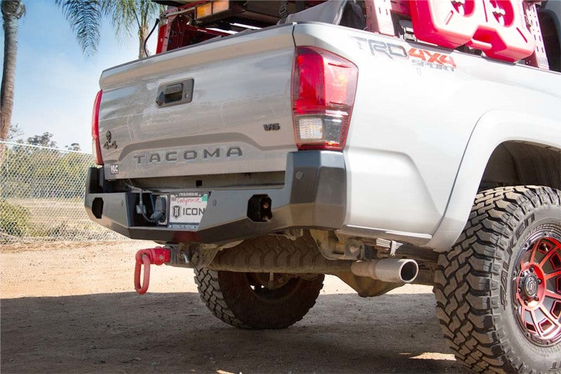 ICON 2016+ Toyota Tacoma Rear Impact Bumper - eliteracefab.com