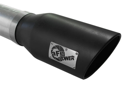 aFe Atlas Exhaust 5in DPF-Back Al Steel 11-13 GM Diesel Trucks V8-6.6L (td) LML (Blk Tip) - eliteracefab.com