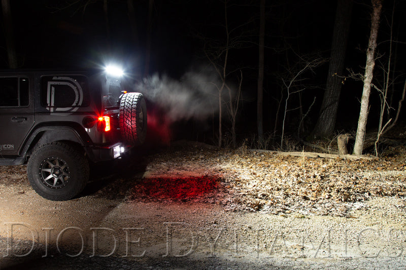 Diode Dynamics 18-21 Jeep JL Wrangler SS30 Rear Hardtop Bracket Kit - Amber Flood