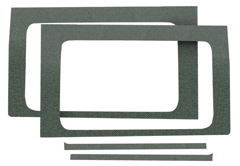 DEI 18-23 Jeep Wrangler JL 2-Door Boom Mat Rear Side Window Trim - 2 Piece - Gray DEI