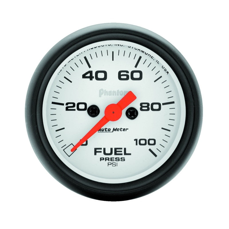 AutoMeter GAUGE; FUEL PRESSURE; 2 1/16in.; 100PSI; DIGITAL STEPPER MOTOR; PHANTOM - eliteracefab.com