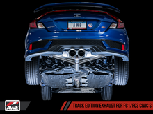 Load image into Gallery viewer, AWE Tuning 2016+ Honda Civic Si Track Edition Exhaust w/Front Pipe &amp; Dual Chrome Silver Tips - eliteracefab.com