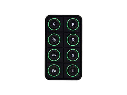 AEM EV 8 Button Keypad CAN Based Programmable Backlighting - eliteracefab.com