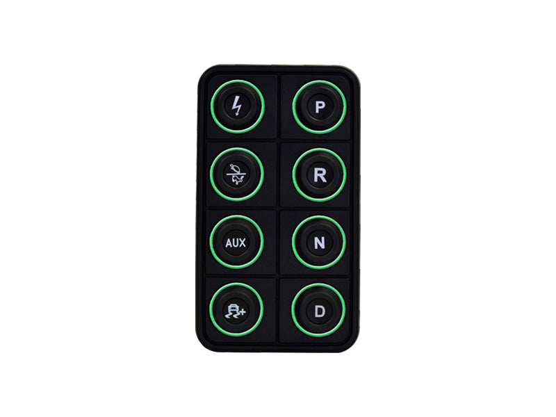 AEM EV 8 Button Keypad CAN Based Programmable Backlighting - eliteracefab.com