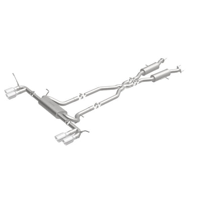 MagnaFlow Cat Back, SS, 2.5in, Quad Split Polish 4in tip 14-15 Jeep Grand Cherokee 3.6L/5.7L V6/V8 Magnaflow