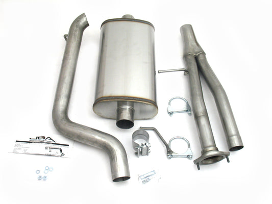 JBA 40-3023 | 03-06 HUMMER H2 6.0L 409SS SINGLE REAR EXIT CAT-BACK EXHAUST; 2003-2006 - eliteracefab.com
