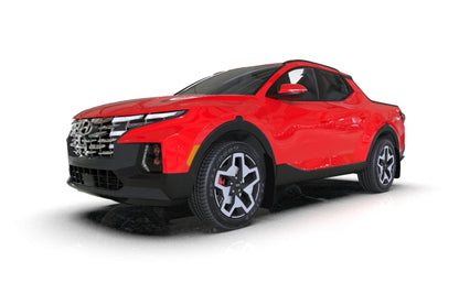 Rally Armor 2022 Hyundai Santa Cruz Black Mud Flap w/ Grey Logo - eliteracefab.com