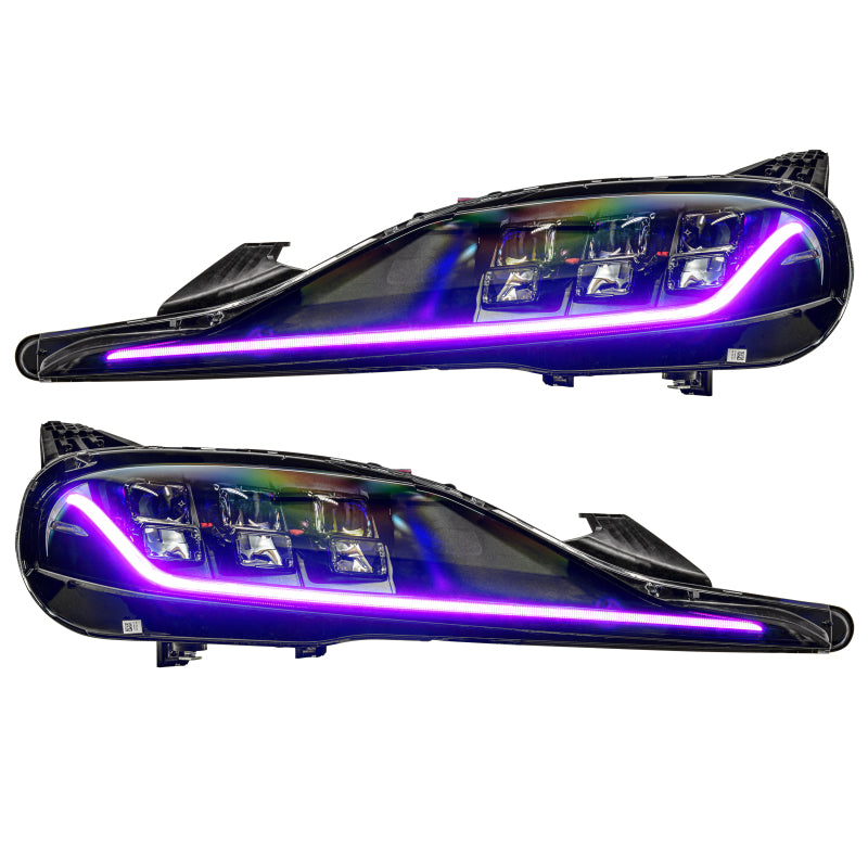 Oracle 20-21 Toyota Supra GR RGB+A Headlight DRL Upgrade Kit - ColorSHIFT w/ BC1 Controller - eliteracefab.com