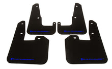 Load image into Gallery viewer, Rally Armor UR Mudflaps Black Urethane Blue Logo 2011-2014 WRX Sedan / 2011-2014 STI Sedan - eliteracefab.com