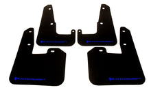 Load image into Gallery viewer, Rally Armor UR Mudflaps Black Urethane Blue Logo 2011-2014 WRX Hatchback / 2008-2014 STI Hatchback - eliteracefab.com