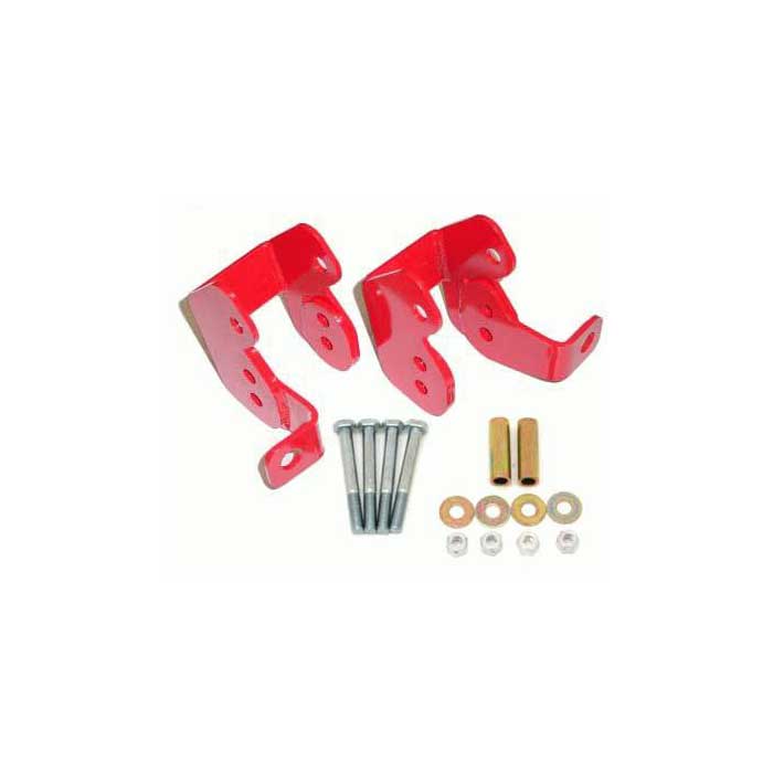 BMR CONTROL ARM RELOCATION BRACKETS BOLT-ON RED (82-02 F-BODY) - eliteracefab.com