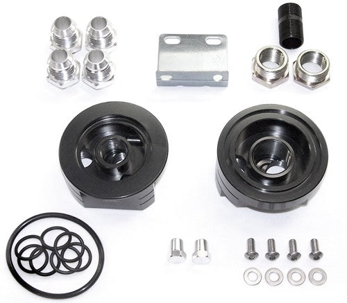 OIL FILTER BLOCK ADAPTER - Silver - eliteracefab.com