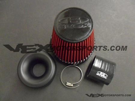 PERFORMANCE AIR FILTER KIT - 7" FILTER - 2.5" - Black - eliteracefab.com