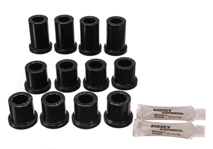 Energy Suspension 84-85 Toyota 4Runner 2 & 4WD Black Front Leaf Spring Bushing Set - eliteracefab.com