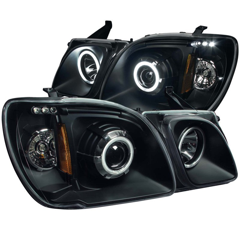 ANZO USA Lexus Lx470 Projector Headlights W/ Halo Black Ccfl; 1998-2007 - eliteracefab.com