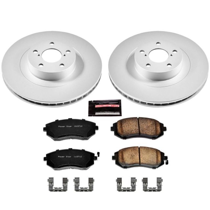 Power Stop 05-06 Saab 9-2X Front Z17 Evolution Geomet Coated Brake Kit PowerStop