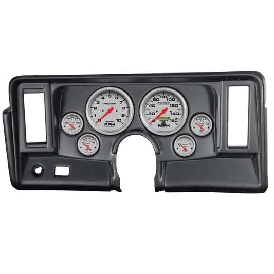 Autometer Ultra-Lite 69-76 Nova Dash Kit 6pc Tach / MPH / Fuel / Oil / WTMP / Volt 7024-UL