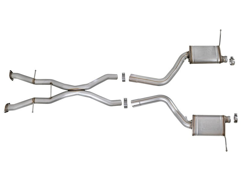 aFe MACHForce XP 12-17 Jeep Grand Cherokee WK2 SRT8 V8-6.4L 304SS Cat-Back Exhaust w/o Resonator - eliteracefab.com