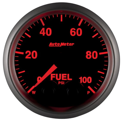 Autometer Elite 52mm 0-100 PSI Fuel Pressure Peak & Warn w/ Electronic Control Gauge 5671