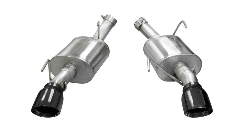 Corsa 05-10 Ford Mustang Shelby GT500 5.4L V8 Black Xtreme Axle-Back Exhaust - eliteracefab.com