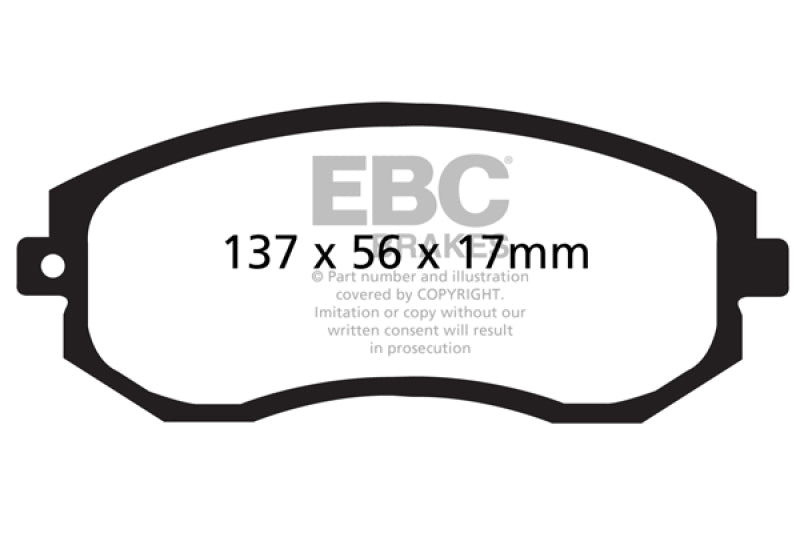 EBC 12+ Scion FR-S 2 Redstuff Front Brake Pads - eliteracefab.com