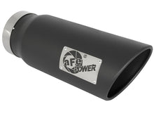 Load image into Gallery viewer, aFe Power MACH Force-Xp 5in In x 6in Out x 15in L Bolt-On 409 SS Exhaust Tip - Black - eliteracefab.com