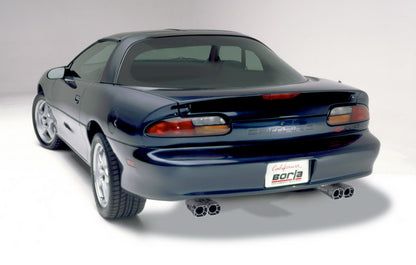 Borla 98-01 CAMARO/TRANS AM 5.7L V8 AT/MT Catback Exhaust Quad Tips - eliteracefab.com