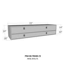 Load image into Gallery viewer, Westin/Brute High Cap 72in Stake Bed Contractor TopSider w/ Doors - Aluminum - eliteracefab.com