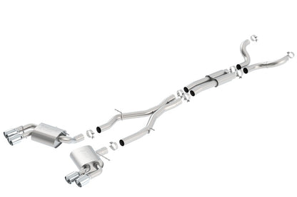 Borla 16-17 Camaro SS 6.2L Dual Tip Dual Split Rear Exit Dual Mode Catback Exhaust (NPP) - eliteracefab.com