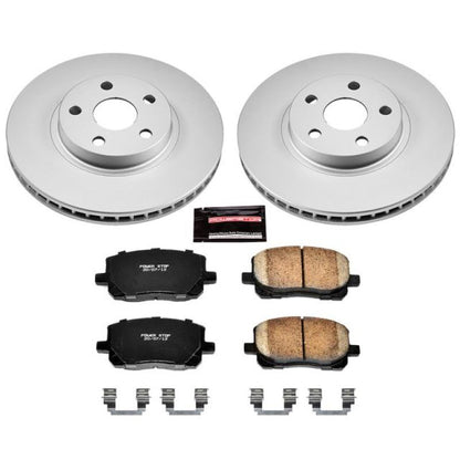 Power Stop 03-08 Pontiac Vibe Front Z17 Evolution Geomet Coated Brake Kit - eliteracefab.com